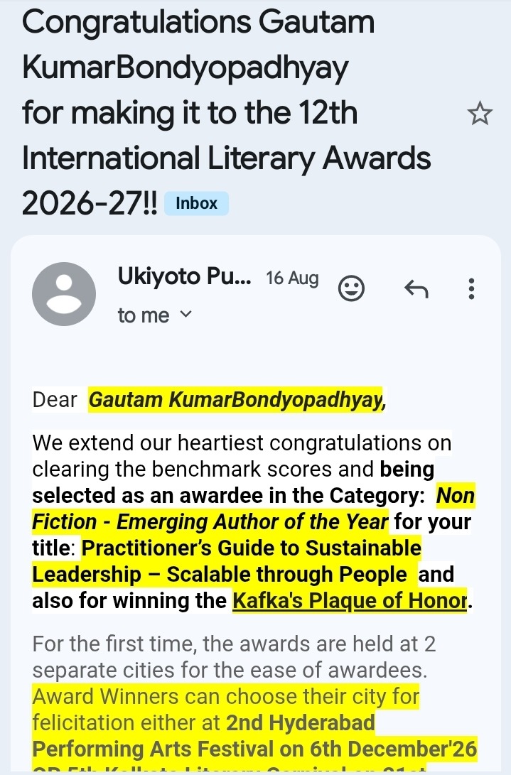 12th International Literary Awards 2026-27 — supporting image 1